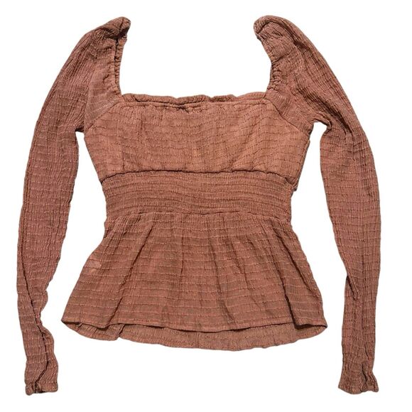 Lulus Women's Long Sleeve Pink Blouse Summer Spring Casual Boho Festival Size M - Picture 1 of 3